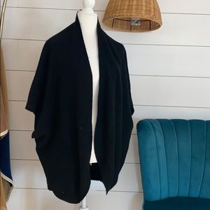 Black T-shirt cardigan